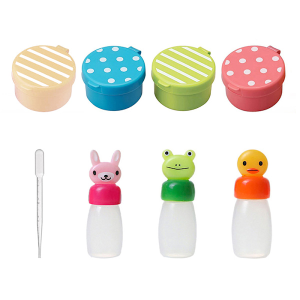 1/3/4 stk krydderflaske mini ketchup salatdressingbeholder 3pcs/Set