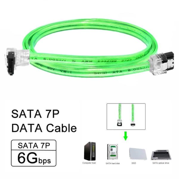 SATA III Datakabelomvandlare SATA 3-kabel för SSD HDD Hårddisk A6