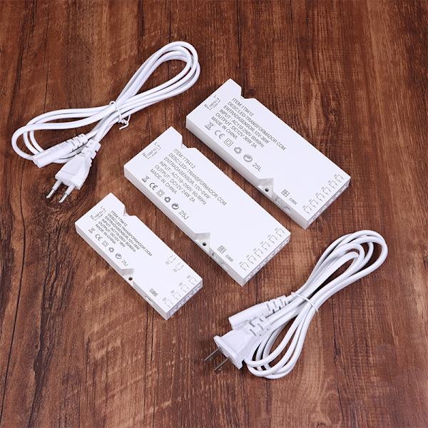 EU US Plug LED-belysningstransformator DC12V 18/24/36W strømadapter EU 18W