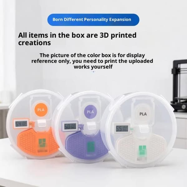 1 sæt Release 3D-print filament tørreboks 1 kg opbevaringskasse støv A2