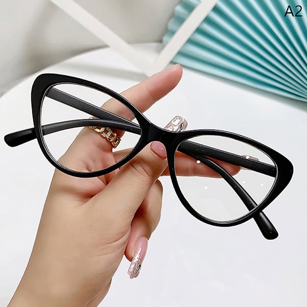 Trendiga Cat Eye Triangel Ram Solglasögon Dam Vintage Sun Glas A2