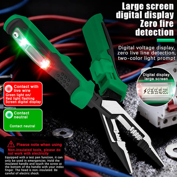 Multifunksjonell avisoleringstang med digitalt display for kabel