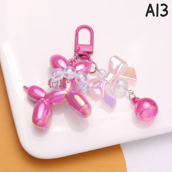 Muoti Stereo ja Heart Balloon Dog Avaimenperä Avaimenperä Crea A13