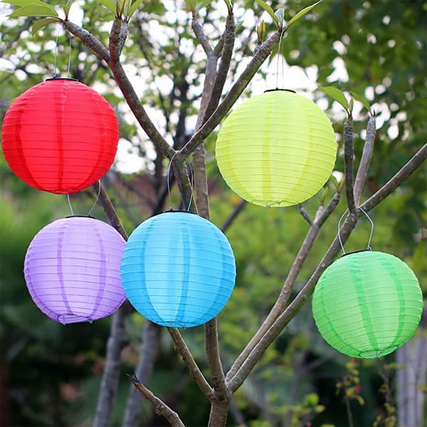 12 tommers vanntette solcelledrevne lanterner Lantern LED-lampe ut E