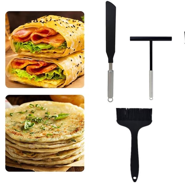 Crêpespreder Sett Rustfritt Stål Redskaper Rustfritt Stål Erg D