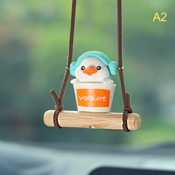 Cartoon e animert biltilbehør Swinging Duck anheng Car Ac A2