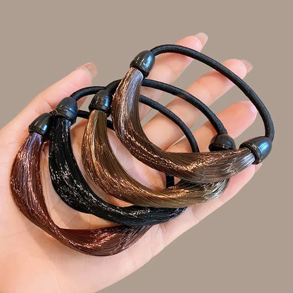 Mode peruk Flätat hårband för kvinnor Pigtail Typ gummiförbud A4