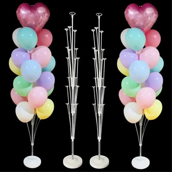 Ballongstøtte Ballongstativholder Rør Bryllup Bursdag Par 160CM