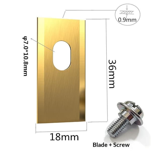 9-30 STK Gressklipperblad i rustfritt stål for gressklipper Gold 9pcs