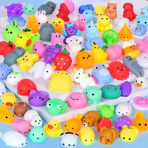 10 stk. Mini Kawaii Mochi-leker Myk berøring Leker for barn og voksne 10Pcs Random color