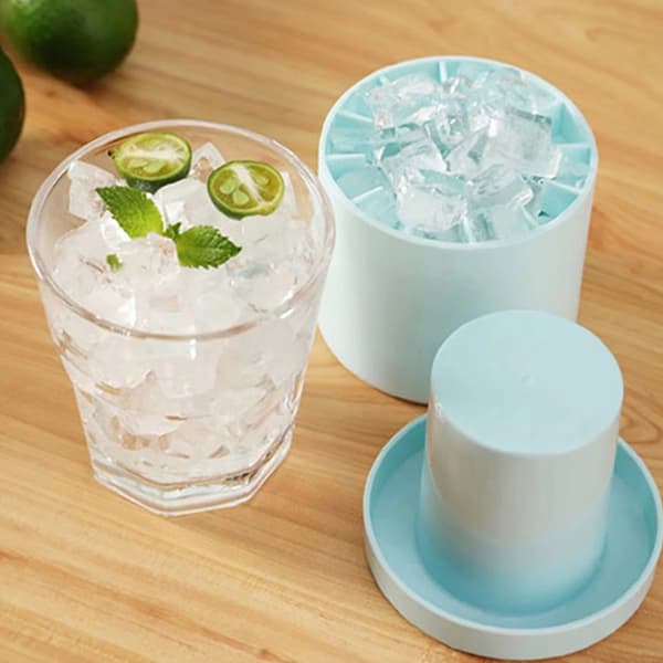 Ice Bucket Cup Form Ice Cubes Bakke Grade Quick Freeze Silico Gray