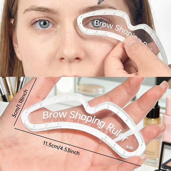 Microblading Brynkartleggingslinjal Rask Brynforming Design Mål