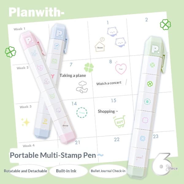 Kawaii Mark Multilink Mood Stamp e INS Style Journal Scrapbooki A2