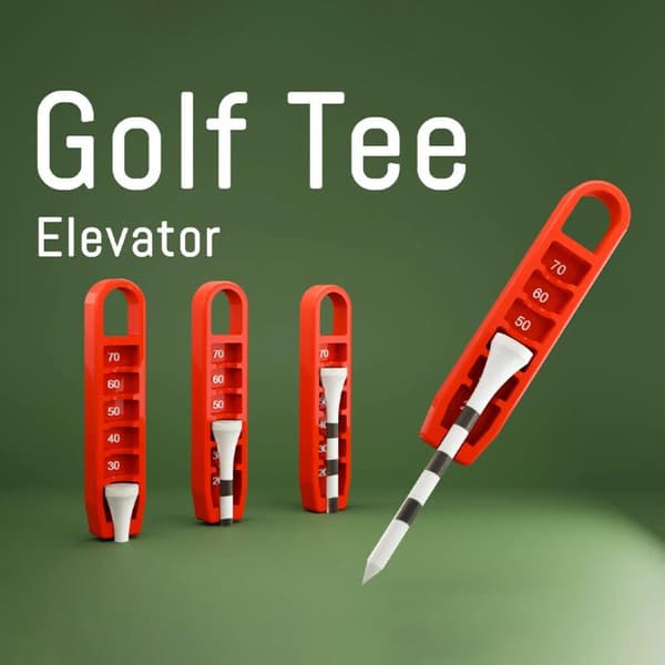 Kreativ 3D-printet golf-tee-løfter-ornament Perfekt gave til G A3