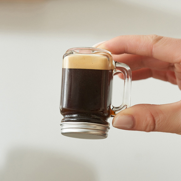 Mini Krukke for Syltetøy Honning Bærbar Lekkasjesikker Kaffe Melk Juice Bot 1PC