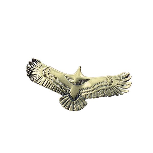Mässing Soaring Eagle Staty Hantverk Ornament För DIY Nyckelring Smycken