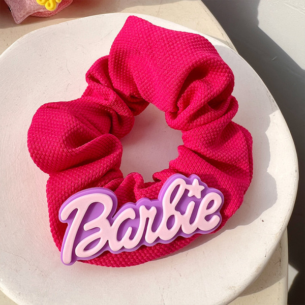 Sweet Girls' Pink Hair Ring Love Bow Barbie -hiuslenkki ja -köysi A1