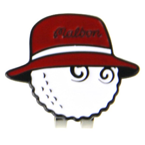 1 stk Golf Cap Clips Mark Golf Ball Posisjon Avtakbar golfhatt M Red C