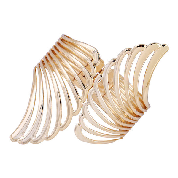 Gardinklemme stropp gratis stansing Metall Lett overflate vinger Patt Gold