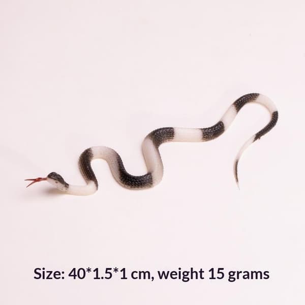 40 cm Realistisk Gummi Leksaksorm Simulering Python Halloween Födelsedag A8