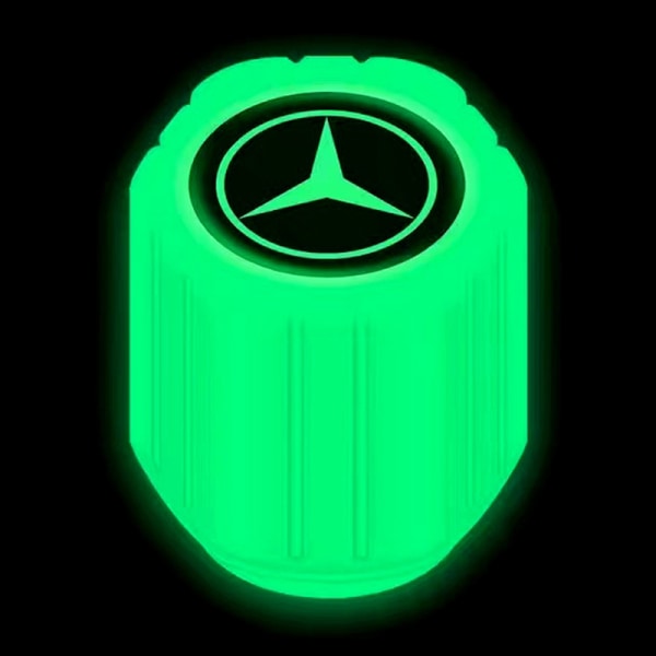 Automotive dæk selvlysende ventilhætter automotive elektrisk motorc green 均码
