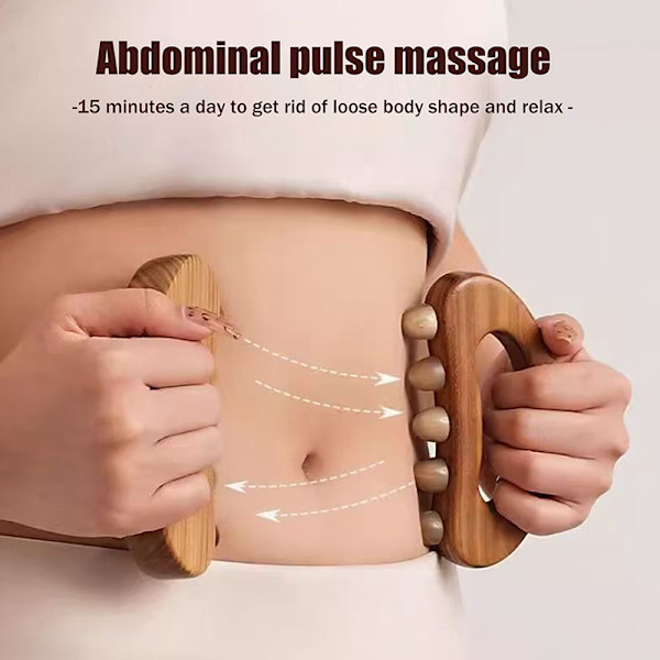 Trä Terapi Massagebräda Lymfdränage Trämassager M