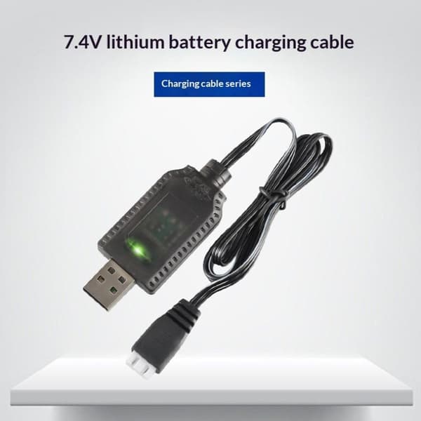7.4V USB litiumbatteriladerkabel XH-3P smart oppladbar