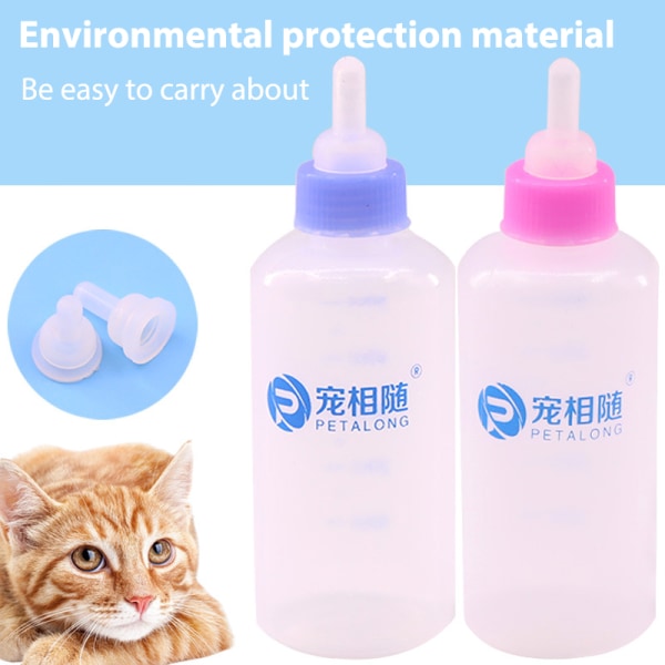 Pet Mini tåteflaske spesiell tåteflaske kattunger valper Blue