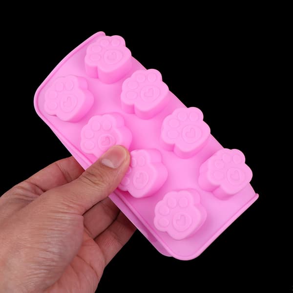 16 hullers e Pet Cat Dog Paws Silikonform Kakeform DIY Kake