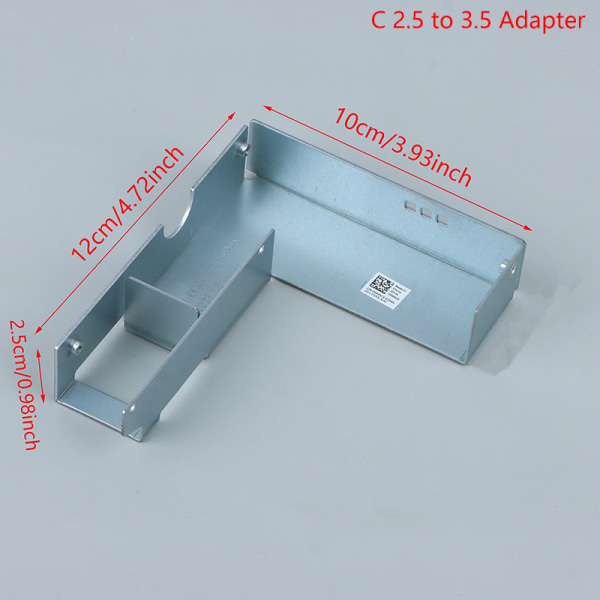 2,5" 3,5" Hot Swap HDD Adapter Caddy Bakke til PowerEdge SAS SAT C