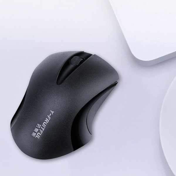 2,4G trådløs mus-PC Trådløs Lett Gaming-mus Fashion Black