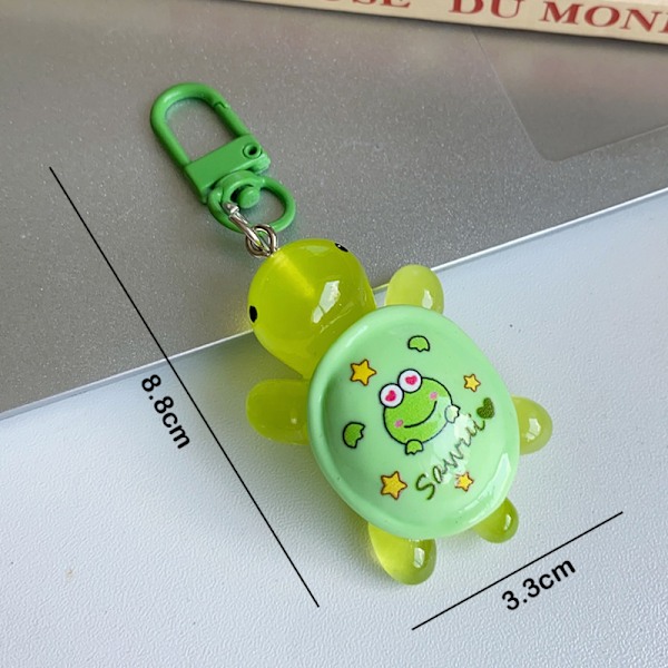 Cartoon Kuromi KT Cat Melody Luminous Turtle Keychain Pendant F 19