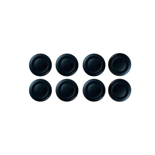 6 STK Spillkontroller Joystick-hette Erstatningsdeler Anti-løs Black