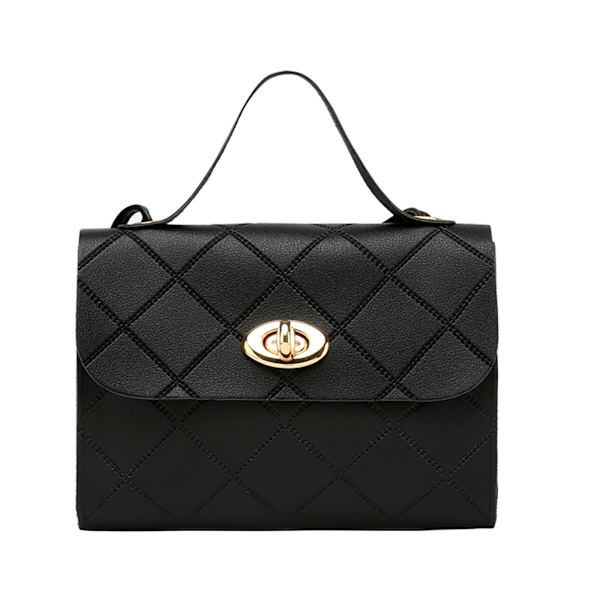 Messenger Bag för kvinnor Axelväska Mode Crossbody-väskor Black