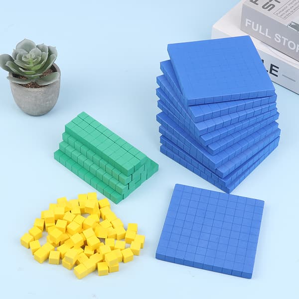 Bas Tio Block 130 Delar För Matematik Platsvärdesblock Bas 10 Matematik