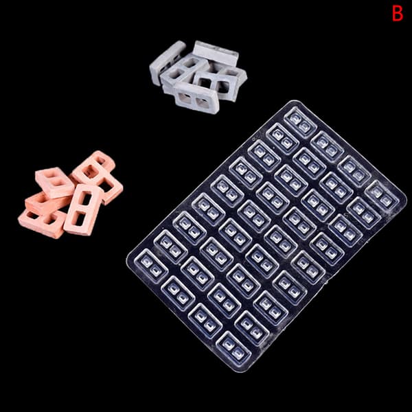 1 stk. Sandbordbygningsform Mini murstein Silikonform DIY Hom B