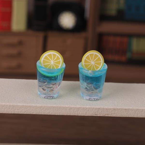 2 st Mini Citron Isdryck Kopp Modell DIY Dockhus Tillbehör A4