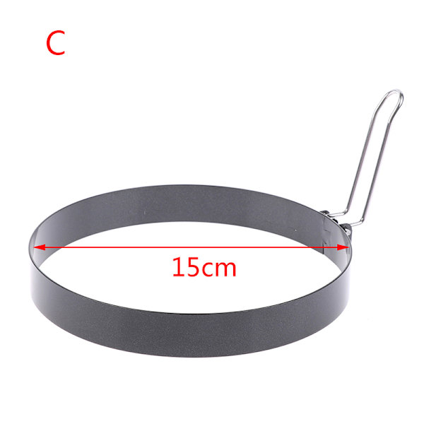 9/10/15/20 cm Pannkaka Form Metall Stekt ägg Shaper Non Stick 15cm