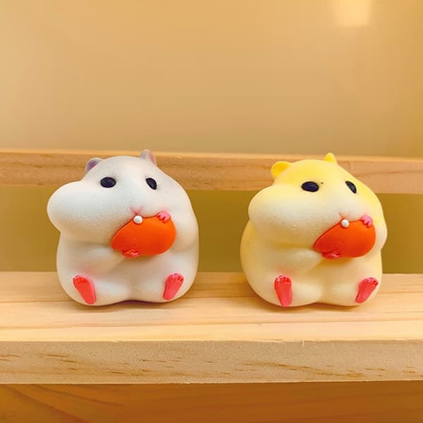 e Tecknad hamster PVC-docka dekoration Prydnadsföremål för bilinstrumentbräda A A2