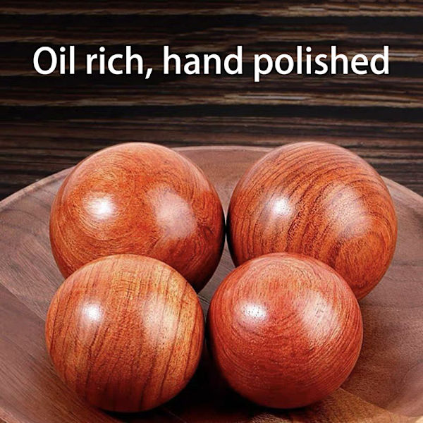 Rosenwood Baoding Bolde Nye Håndtræningsmassage Stressbolde 2pcs