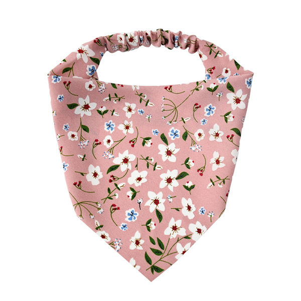 Kvinner mykt hodeskjerf Floral hår Bandana Trekant hodeskjerf 03