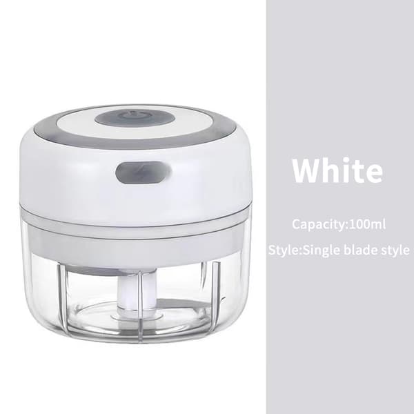 Multifunksjonell elektrisk hvitløk per 100/250 ml bærbar grønnsak White 100ML