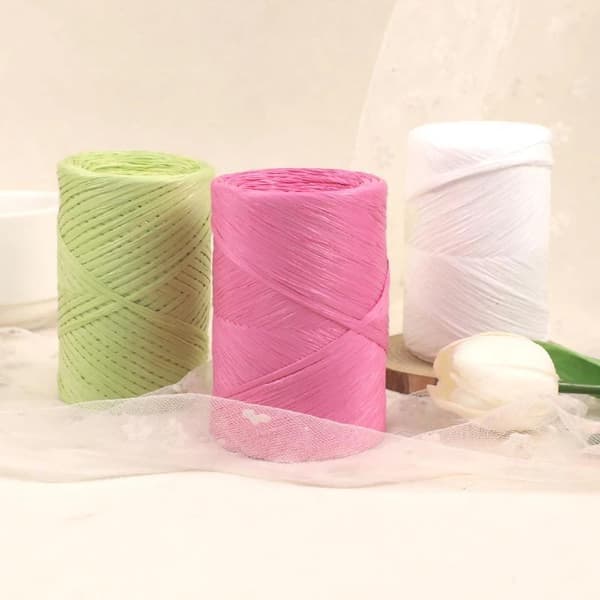 14 farver 150m Raffia Strågarn til Håndhækling DIY Strik A1