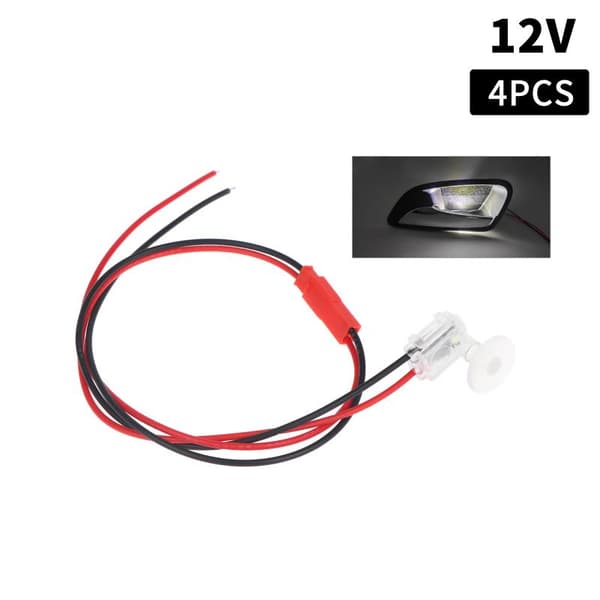 Sopphode LED Dørhåndtak Lys Interiør Omgivelseslampe 12V 2 12V White