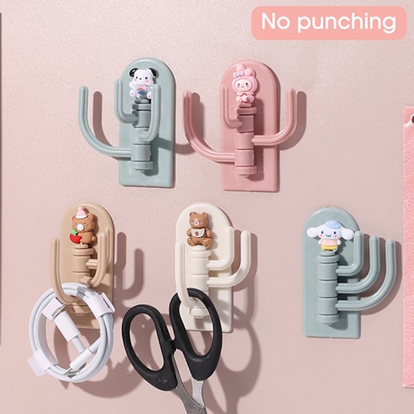 Sanrio No Punching Krok Roterbar Veggmontert Oppbevaringsstativ Kur A2