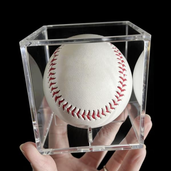 80mm akryylinen baseball-vitriini pölytiivis kevyt urheilu S