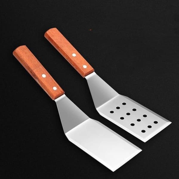 Spatel og grillskraber i rustfrit stål, non-stick, holdbar A4
