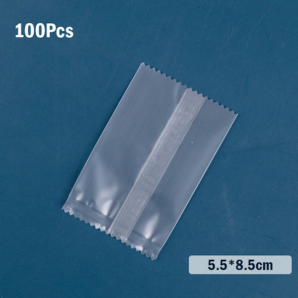 100 Stk Tykkere hine Seal Poser Klar Frosted Biscuit DIY Bagning 5.8*8.5cm