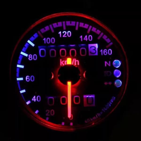 Motorcykel Speedometer Til Cafe Racer Motorcykel Universal Baggrundsbelyst