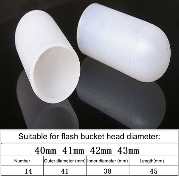 2 stk. silikone elastisk lygteskærm til SP31 SP35 SP36 1 39 43mm
